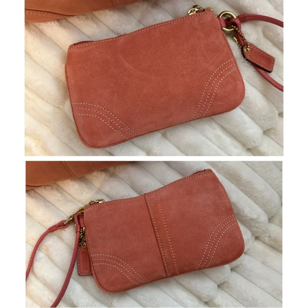 Vintage Coach Hamptons Suede Kisslock Bag - Picture 13 of 17